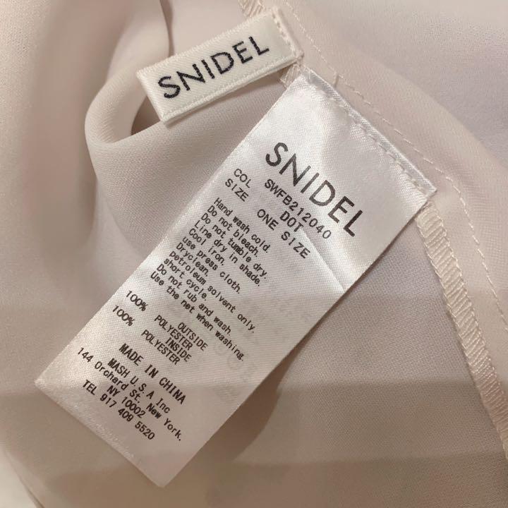 snidel ハーフスリーブオーガンジーブラウス