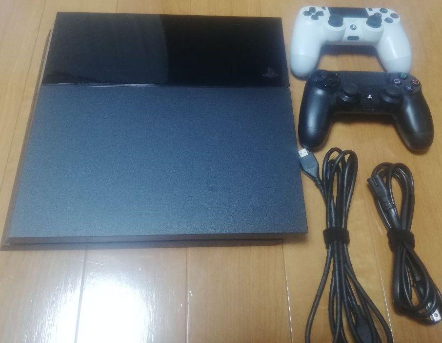 ブラック系新品同様 PS4 初期型 CUH 1000 コントローラー ケーブル付 人気ランキング PS4初期型(CUH-1000系)ジャンク品 家庭用ゲーム本体