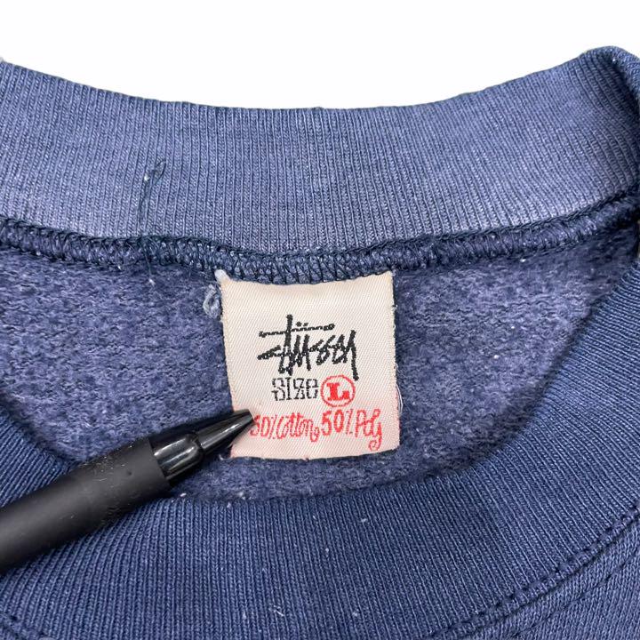 90s 白タグ オーバーサイズ センターロゴ H1vXW-m54129523612 OLD STUSSY 低価人気