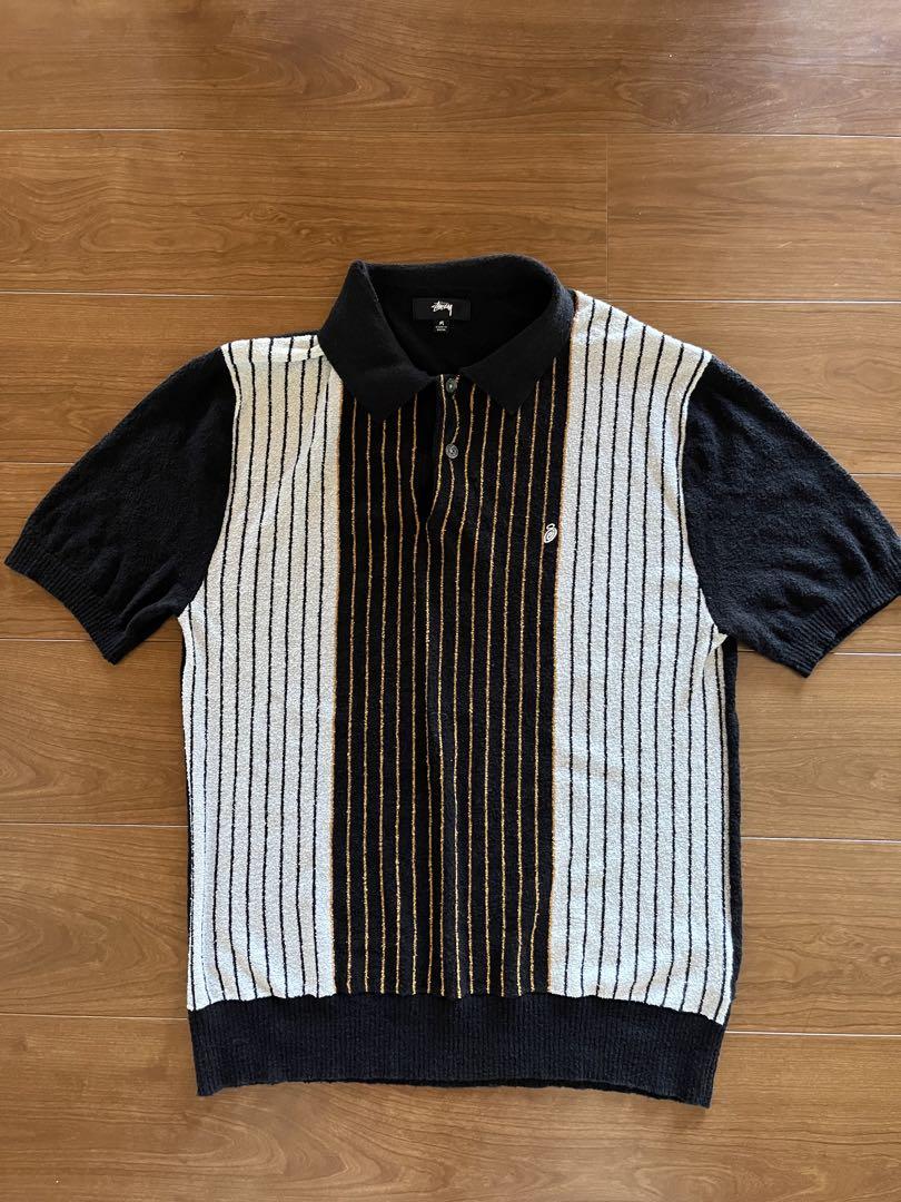 STUSSY TEXTURED SS POLO SWEATER
