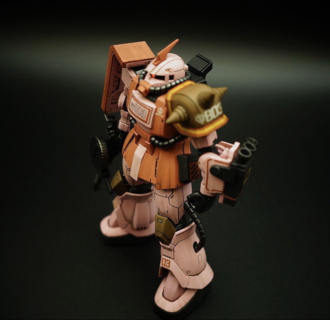 HG MSD ザク・デザートタイプ ピンクパンサー隊機 ウェザリング