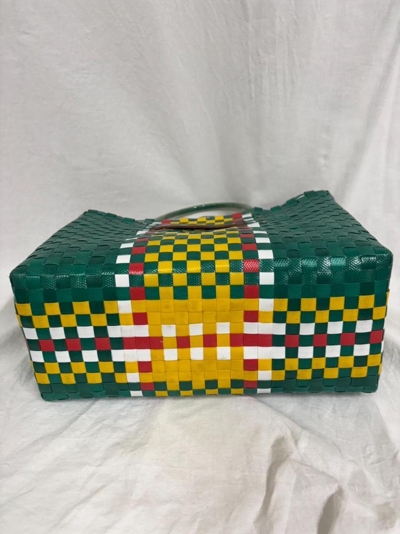 美品 MARNI マルニ マーケット かごバッグ 大 編み込みデザイン