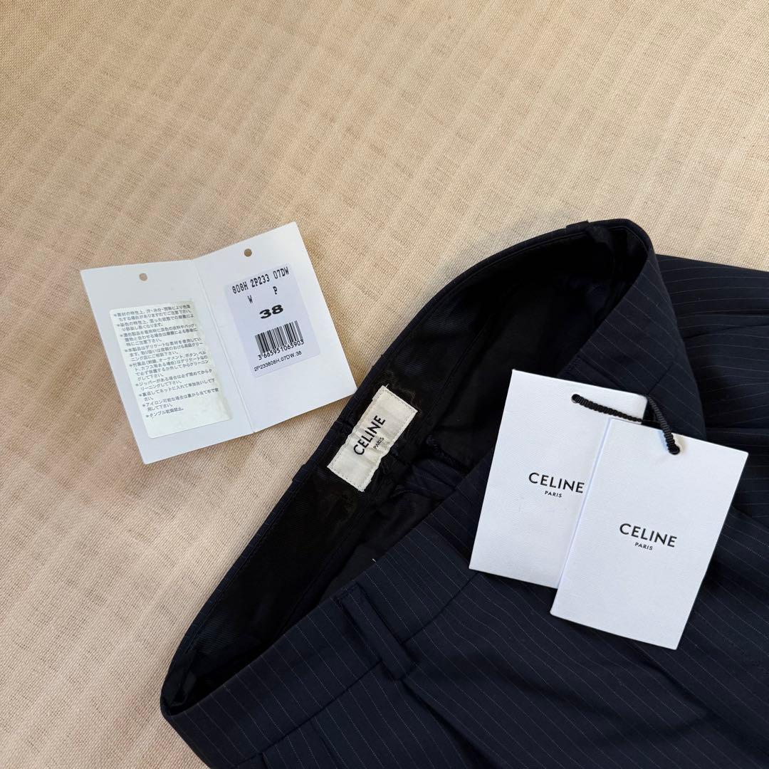 【ほぼ新品タグ付き】セリーヌ　2タックストレートスラックス　エディ期　定価16万