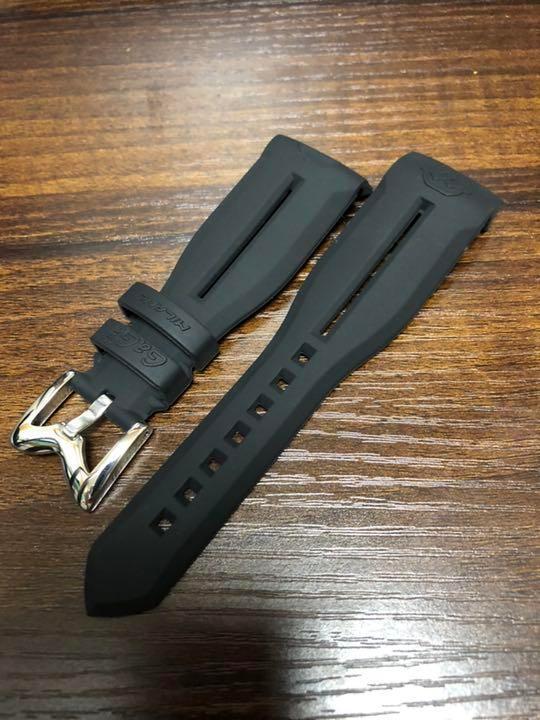 ガガミラノ ラバーベルト 黒 クロノグラフ 48mm パネピン付き