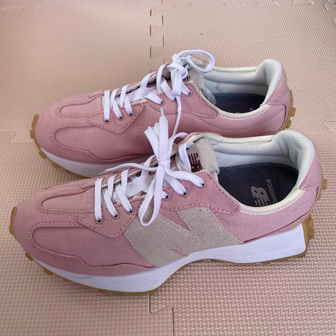 ニューバランス WS327UC ピンク キャンバス地