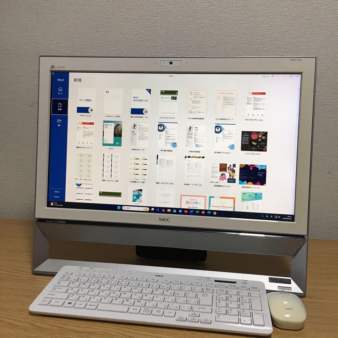 NEC LAVIE 地デジ 一体型 デスクトップ Win11 21.5'モニター