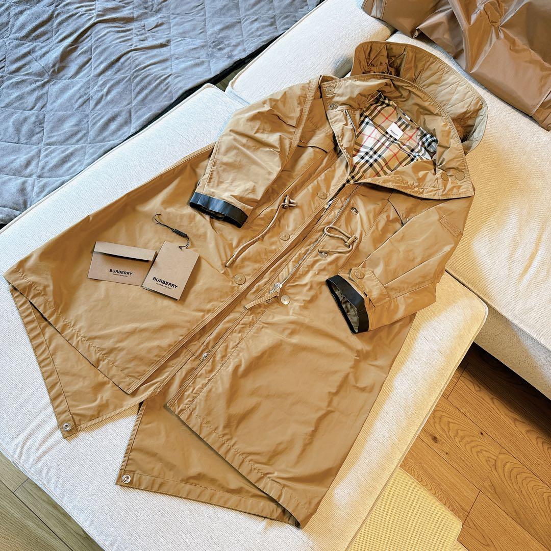 【完売品】美品◎BURBERRY バーバリー フーデット ロングコート キャメル