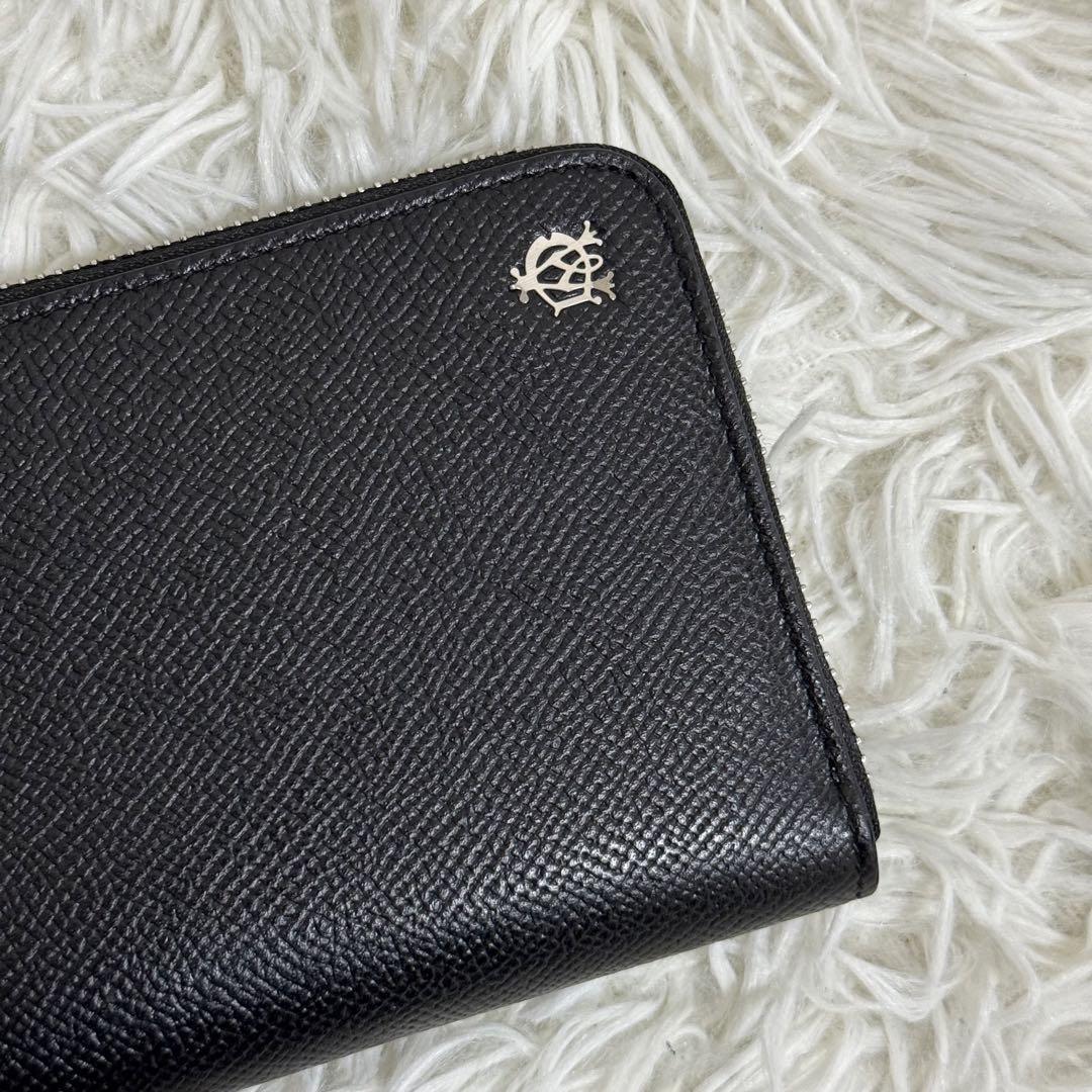 新品未使用✨dunhill ロングウォレット　ラウンドジップ　レザー　ブラック