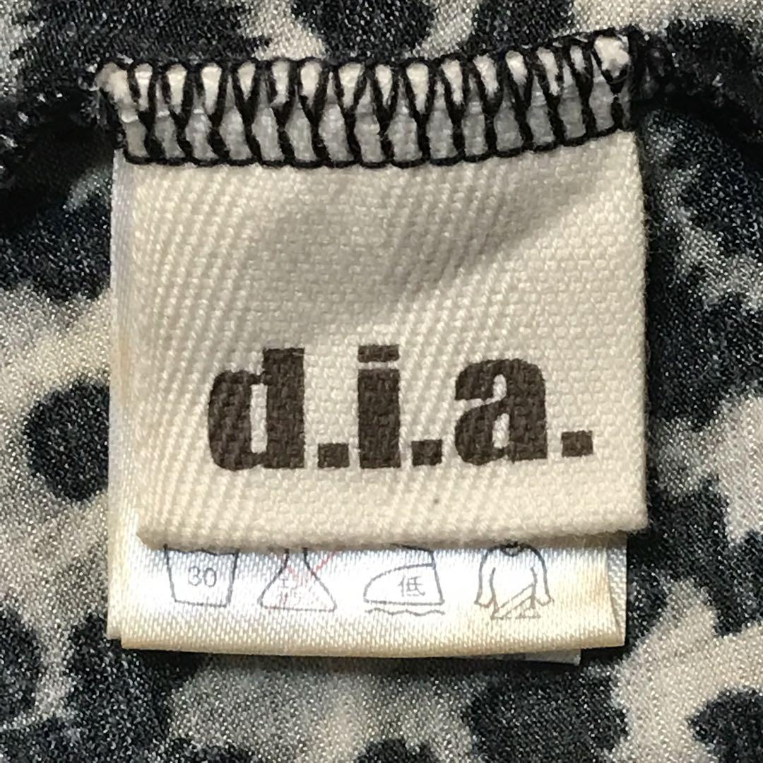 d.i.a. ダイヤ バッククロスキャミソール M レオパード