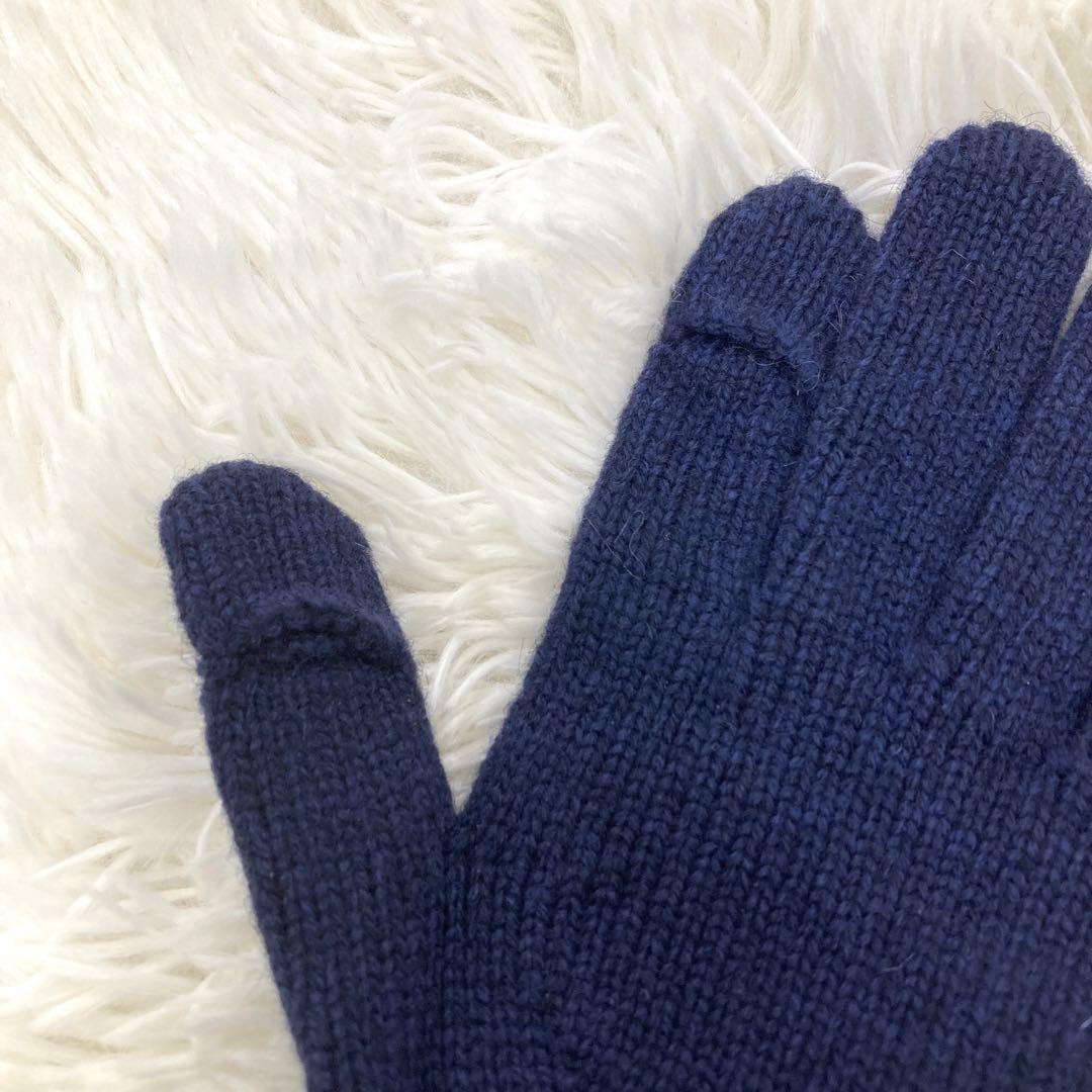 【新品タグ付き】ヴィヴィアンウエストウッド 手袋 カシミヤ ネイビー オーブ