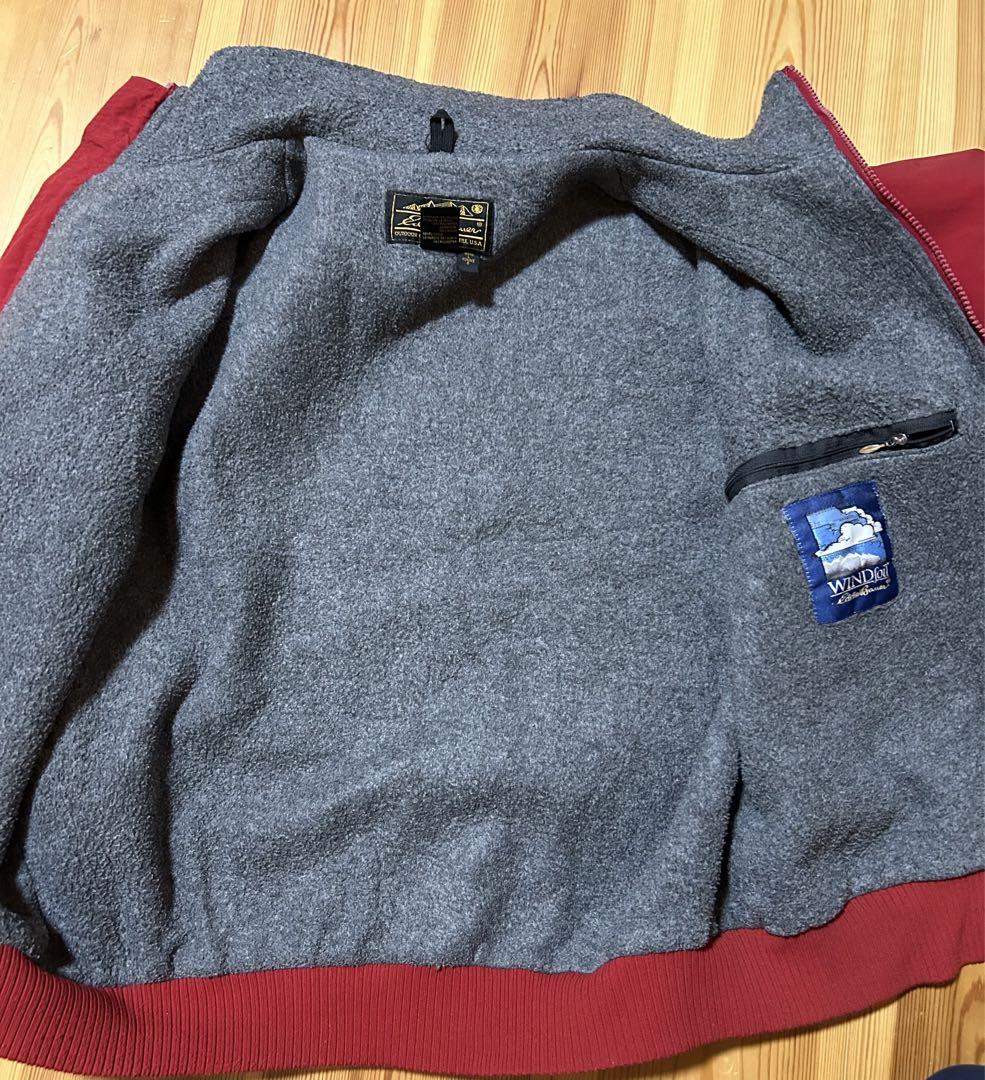エディバウアー Eddie Bauer 黒タグ ジャケット L えんじ