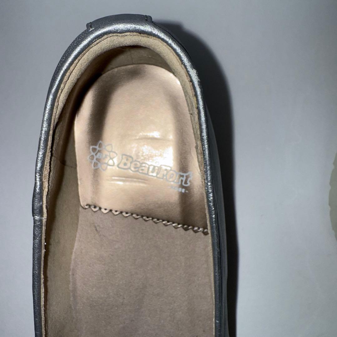 Beaufort シルバー 厚底 フラットシューズ