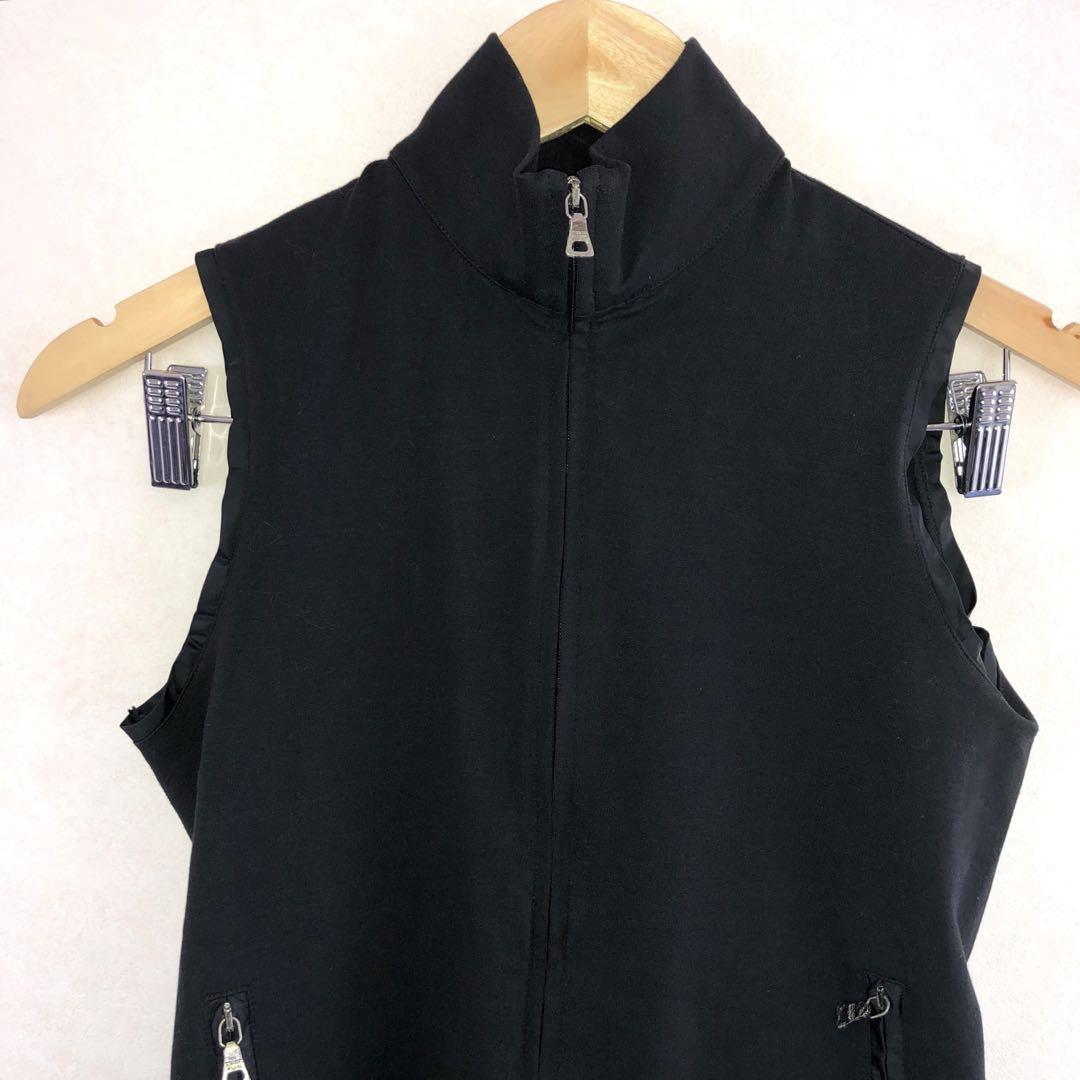 プラダ PRADA ベスト ジレ ノースリーブ ジップアップ シャツ S | siep