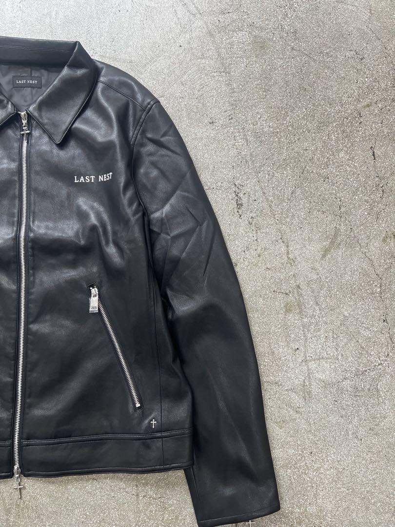 last nest ジャケット LAST NEST(ラストネスト)商品ページ - Leather Varsity Jacket