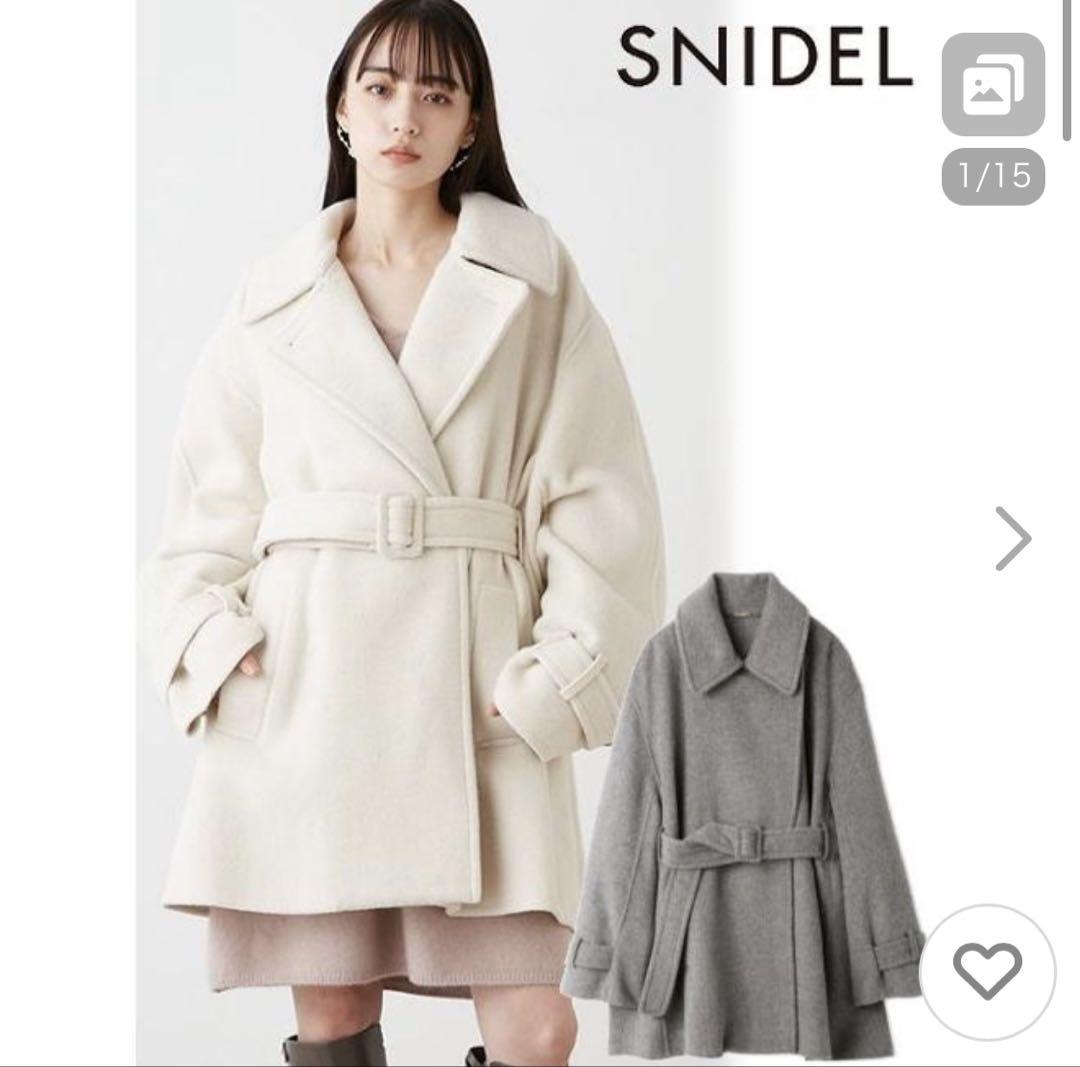snidel / スナイデル ベルト付きミドル丈コート