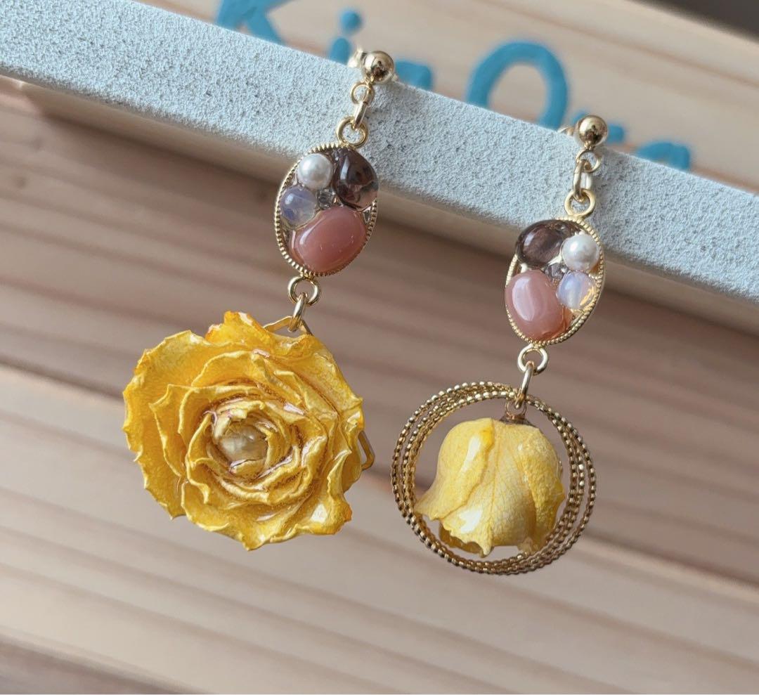 【専用ページ】ミニ薔薇 ピアス2点・ネックレスおまとめ