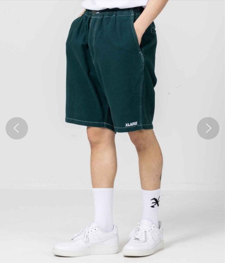 XLARGE エクストララージ　グリーンショートパンツ