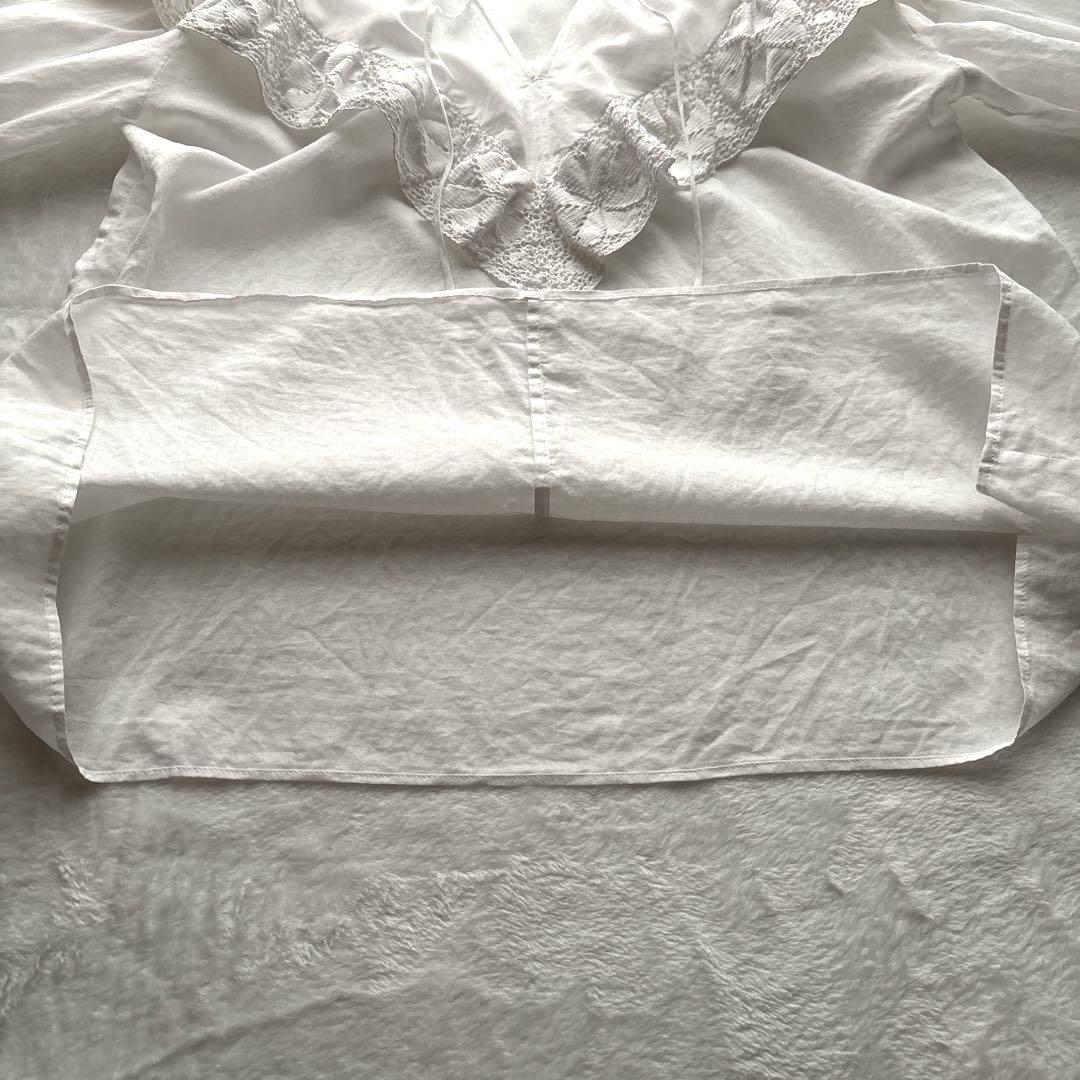 IENA LA BOUCLE イエナ リバーレース ローンブラウス 白 ホワイト