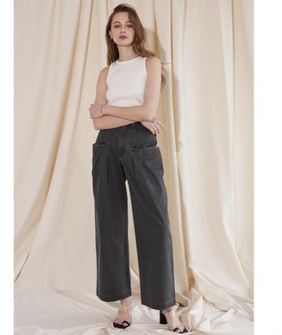 【新品】ALEXIA STAM アリシアスタン フロントポケットワイドパンツ