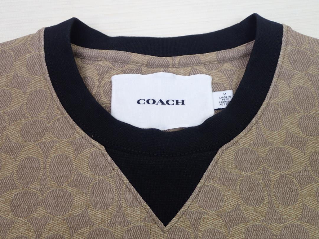 COACH　コーチ　エッセンシャル　クルーネック　トレーナー　綿　M 公式】COACH – コーチ | エッセンシャル シグネチャー クルーネック