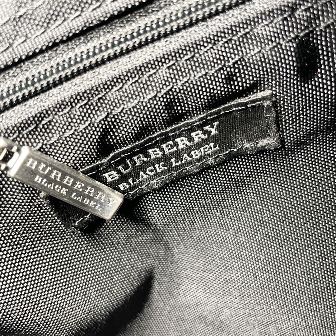 Burberry BLACK LABEL ショルダーバッグノバチェック黒