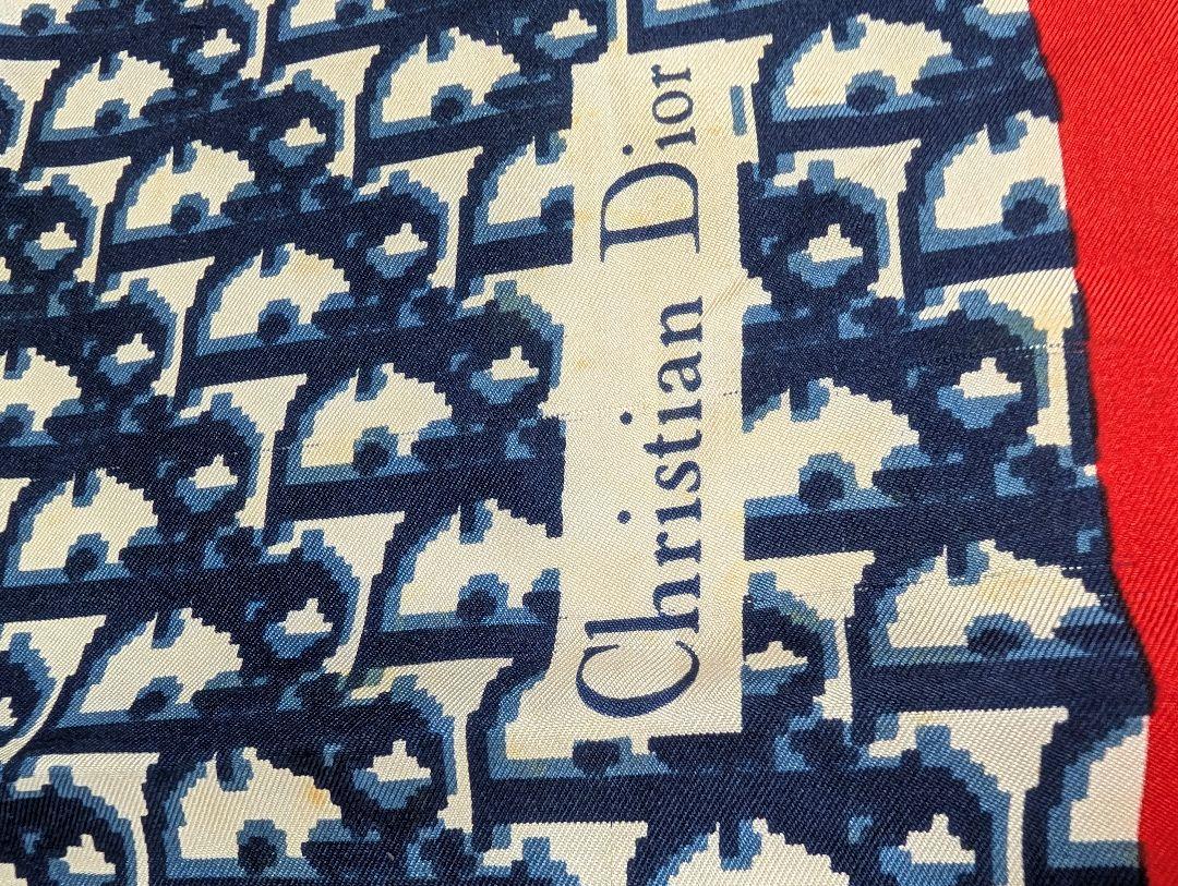 まーらいおん 様 Christian Dior シルクスカーフ トロッター ロゴ Christian Dior - ディオール Dior トロッター シルク スカーフ