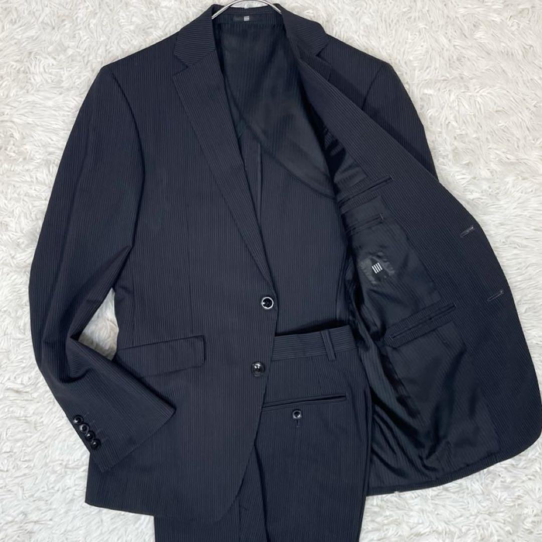 極美品✨スーツセレクト SUPER TOUGH 100’s スーツ 春夏 S