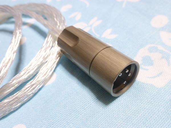 【全品送料無料】 D8000 6N銀 4ピン XLR テルル銅 160cm 16芯 銀OFC + ヘッドホン