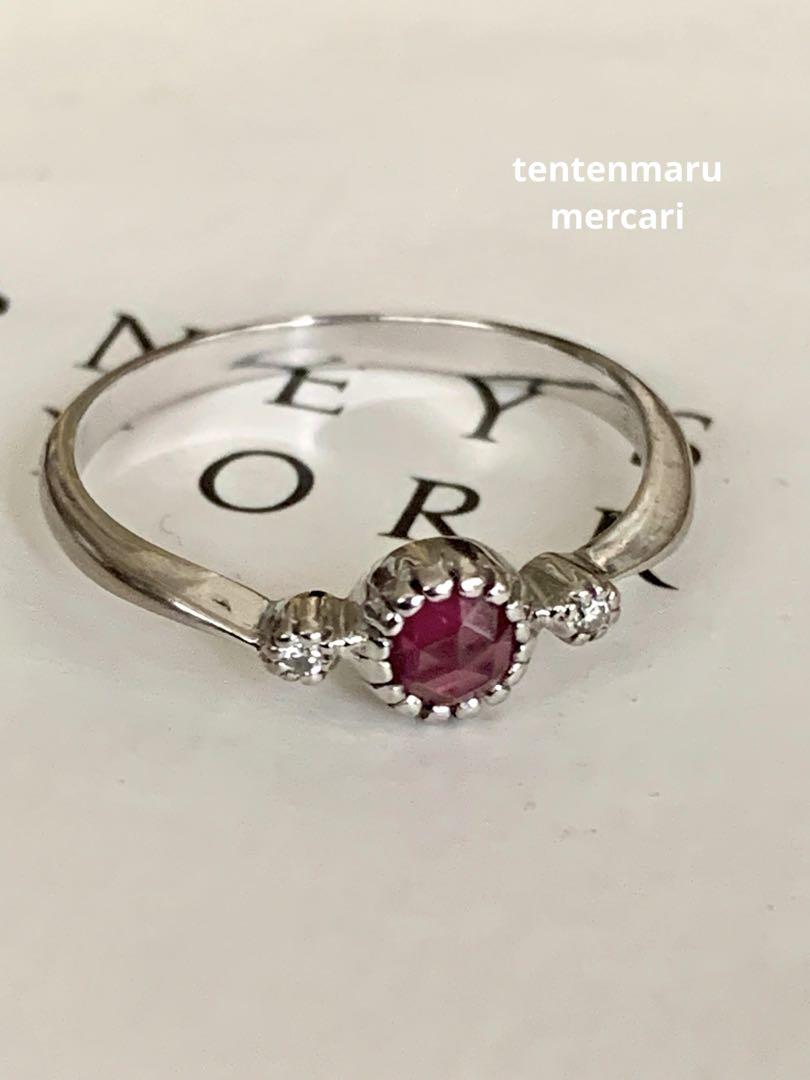 本日限定 ☆ K18WG ☆ 0.27ctローズカットルビー クラシカルリング