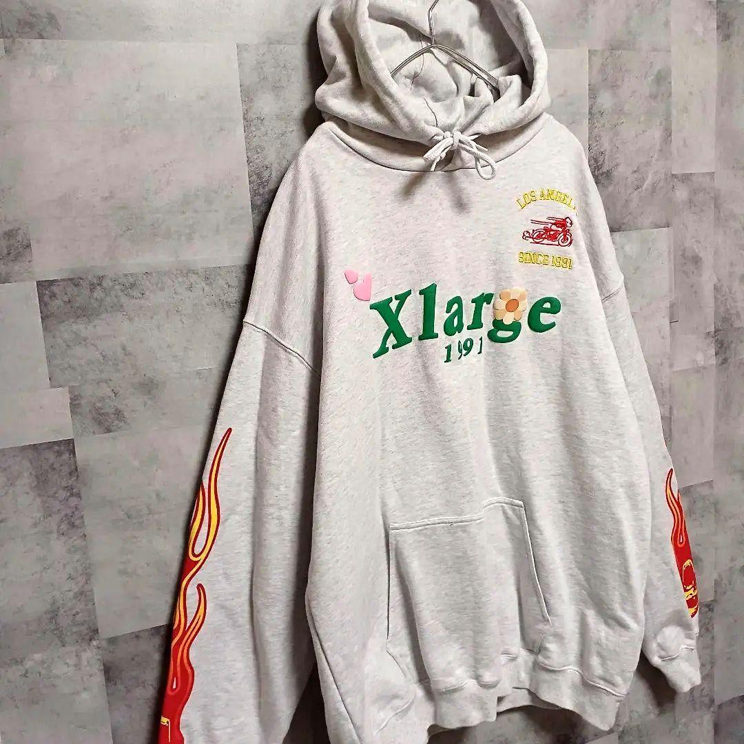 ✨美品✨ XLARGE エクストララージ メンズ 裏起毛スウェットパーカーL