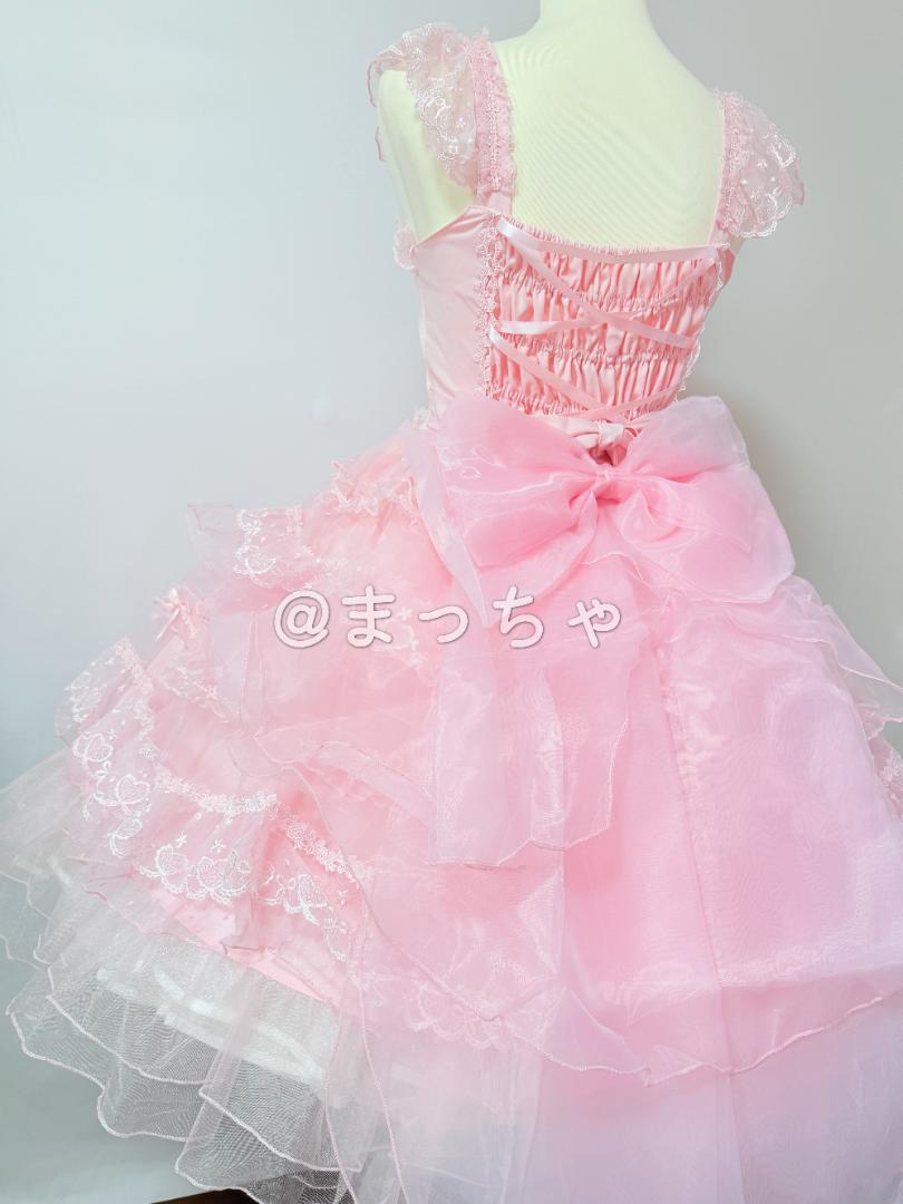 【Han Girl】蓮蝶のときめき ロリィタJSKセット ピンク 甘ロリ