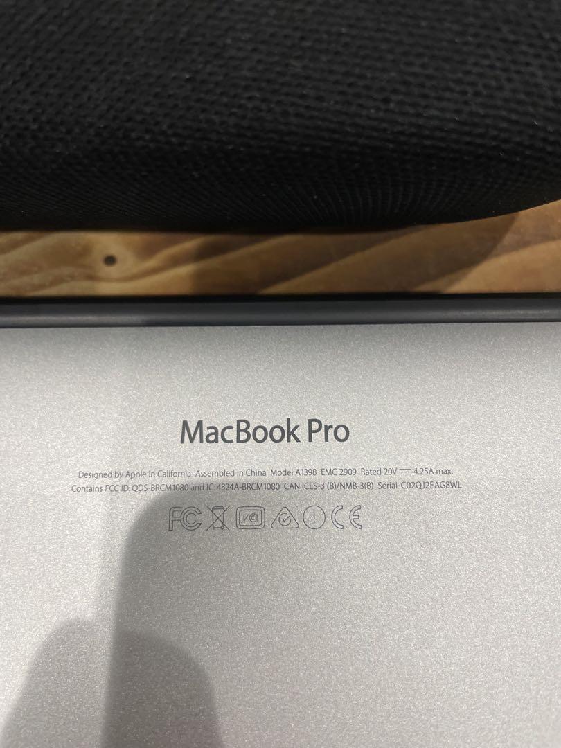 MacBook本体 MacBook Pro (Retina, 15-inch, Mid 2015)