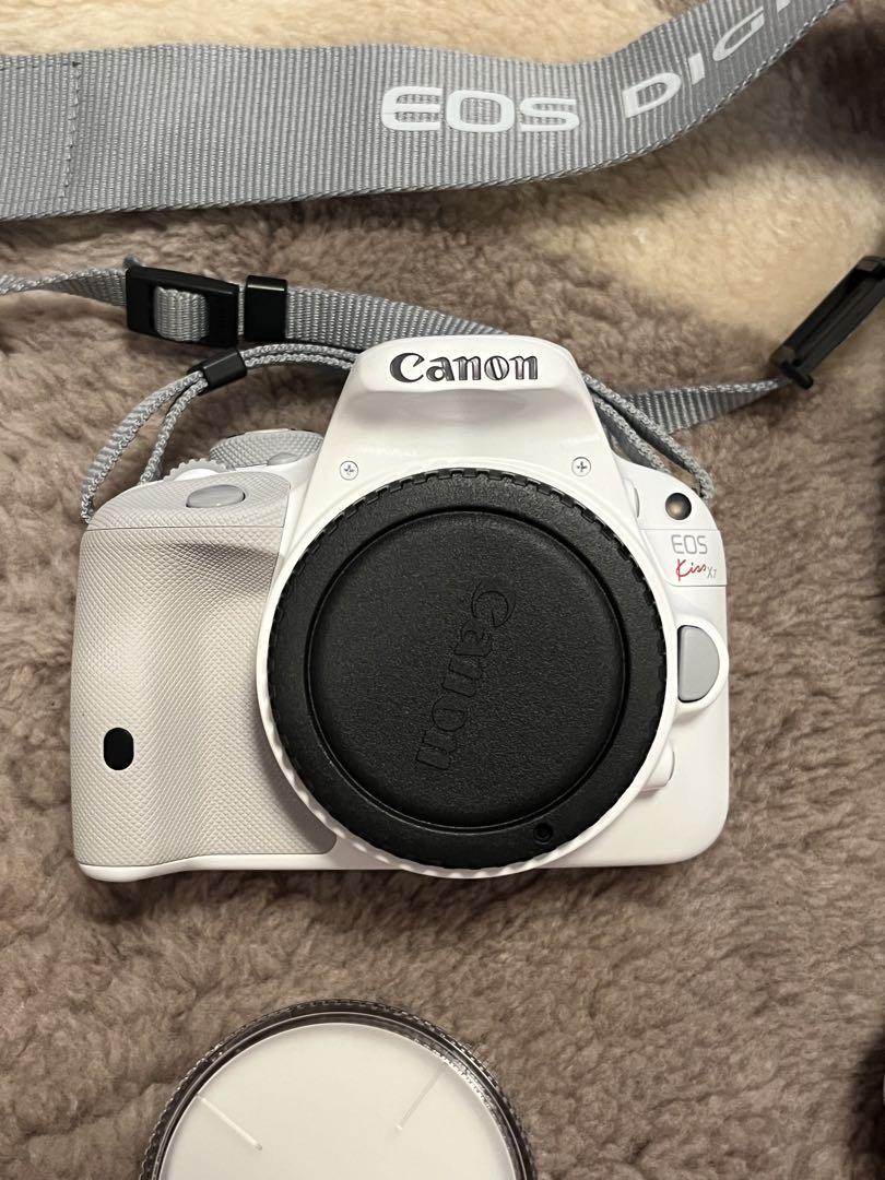 EOS キヤノン デジタル一眼 CANON Kiss X7 ホワイト レンズ