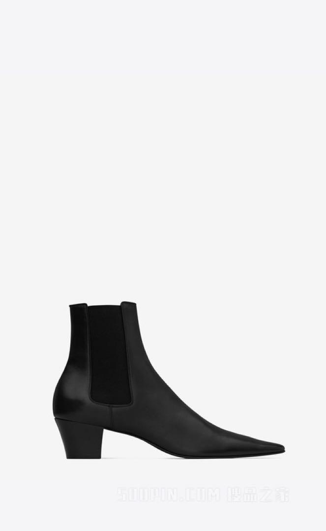 SAINT LAURENT ブラック サイドゴアブーツ 41