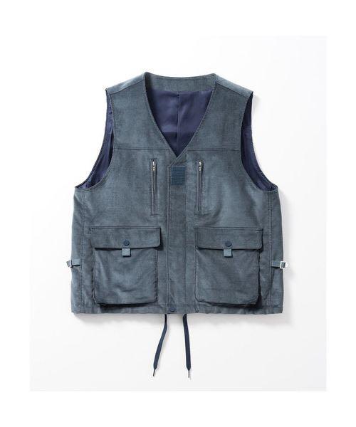 ☆大人気商品☆ Name. 0 GRAY BLUE VEST UTILITY CORDUROY ベスト