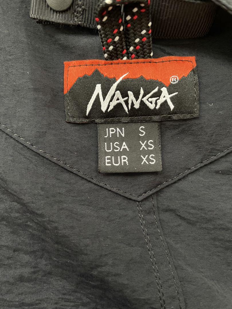 NANGA ナイロンタッサーノーカラージャケット ブラック