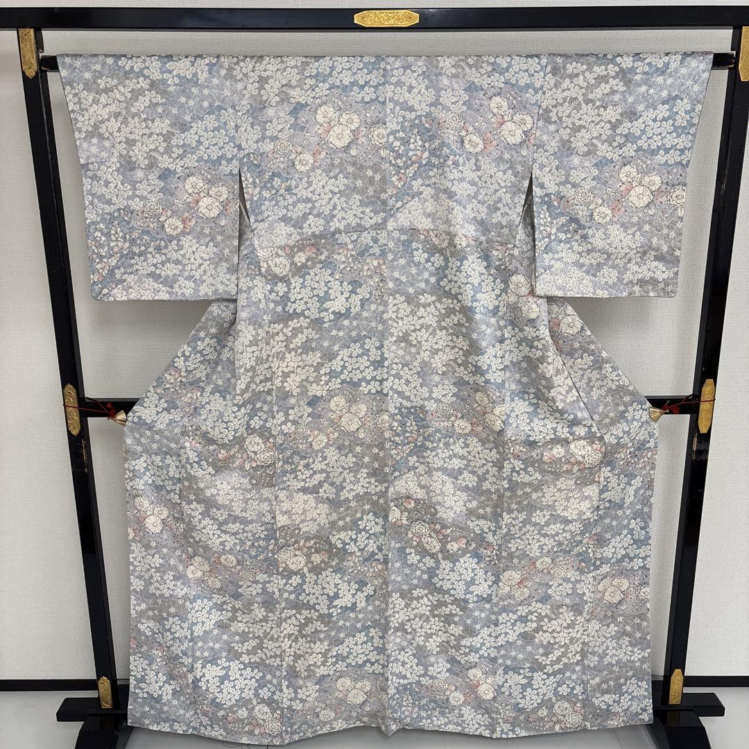 逸品！ 千總謹製 創業460年 辻ヶ花 絞り 小紋 正絹 AK-4677