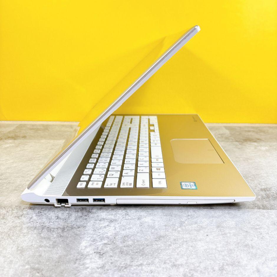新品SSD搭載で快適❣おしゃれゴールド薄型✨ブルーレイ フルHD カメラ付 事務