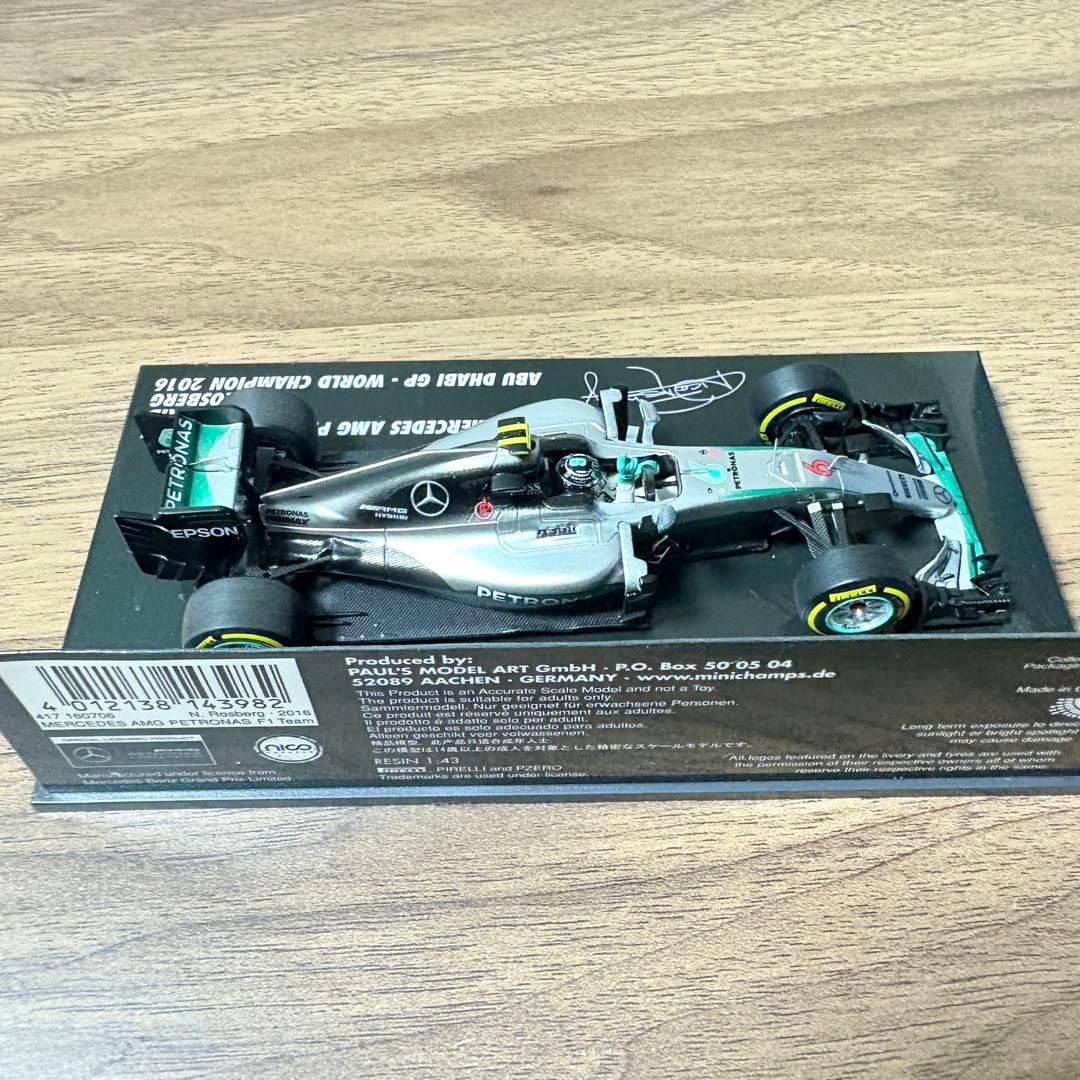 【希少品】ロズベルグ モデルカー 2016年 ミニチャンプス 【希少品】ロズベルグ モデルカー 2016年 ミニチャンプス