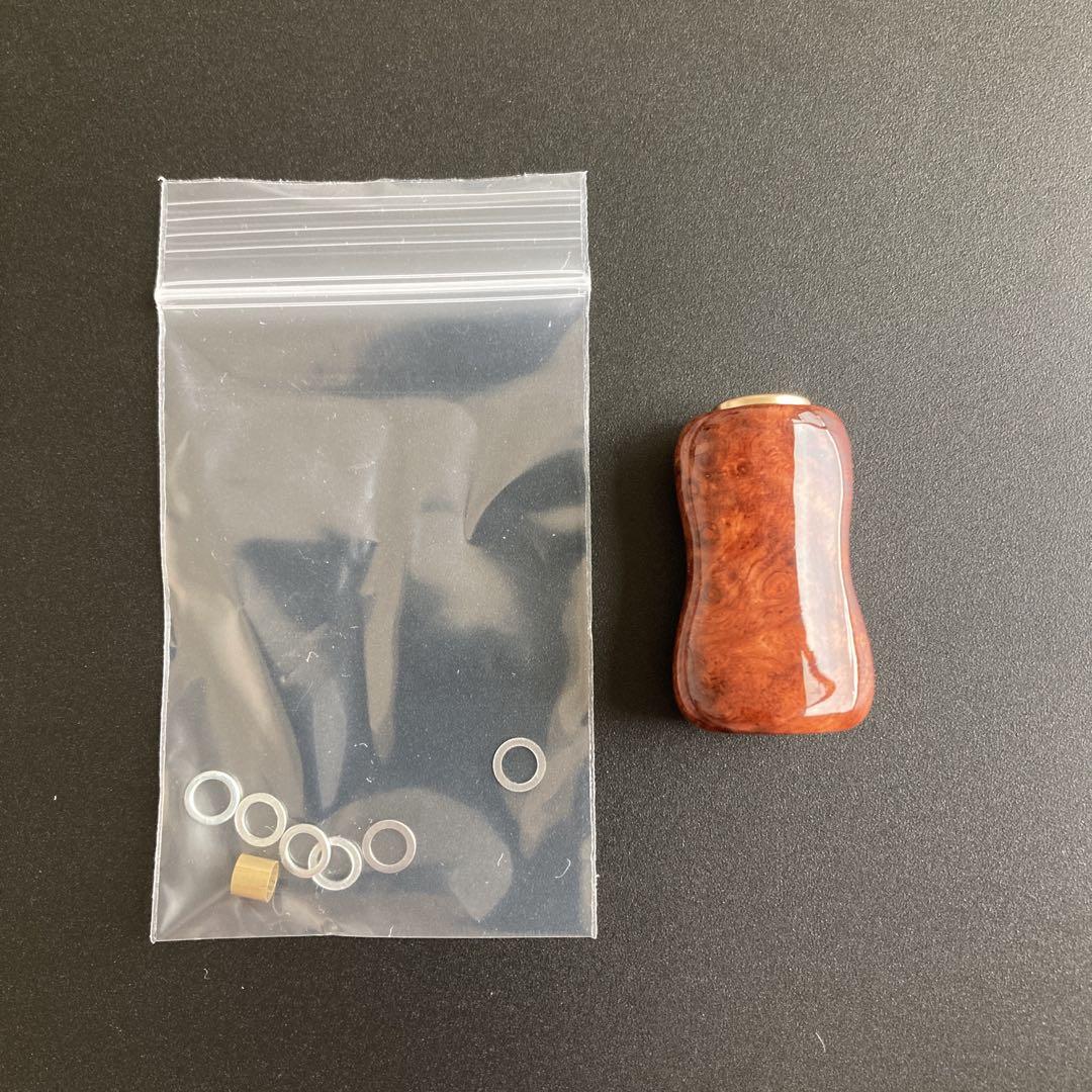 ウッドノブ キャップGOLD 1個 ダイワS/シマノA 約6g チェリー