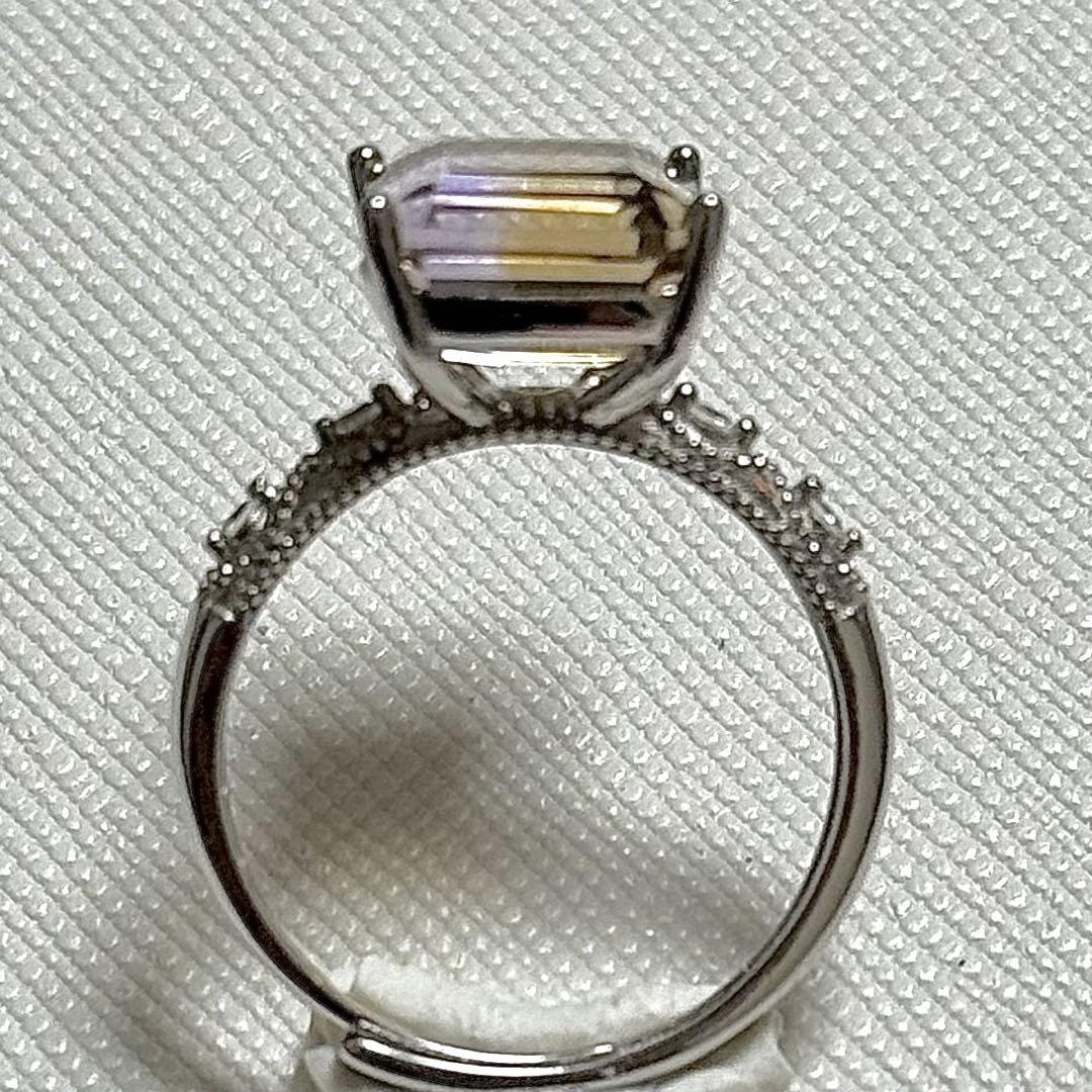 入荷なう ボリビア産 アメトリン リング silver925 高品質 アクセサリー アクセサリー