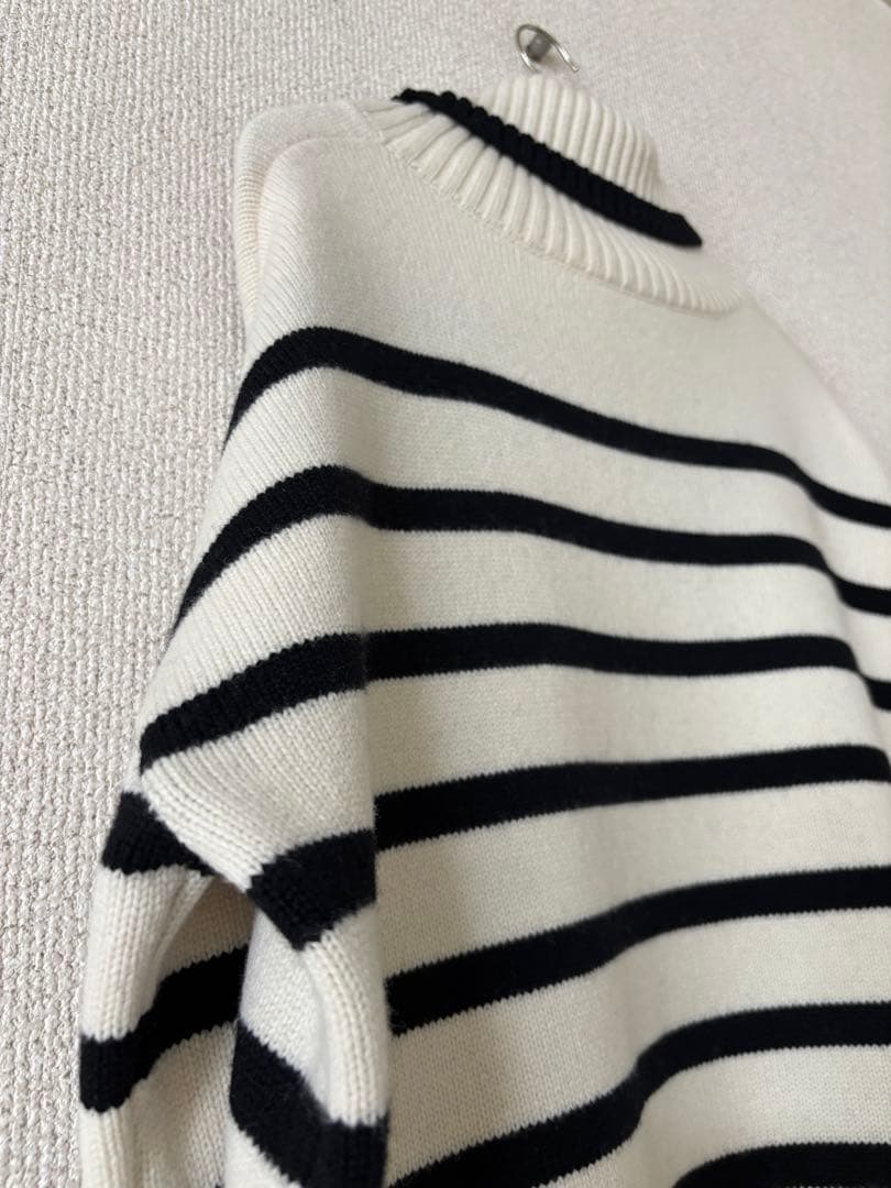 2022AW ボーダータートルネックニット ブレンヘイム エムプルミエ mid 2022AW ボーダータートルネックニット ブレンヘイム エムプルミエ mid