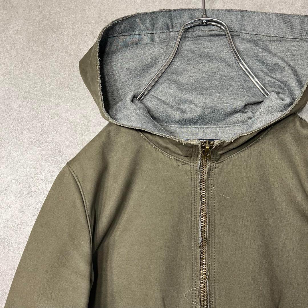 【入手困難】ZARA BASIC ザラベーシック ミリタリー風ジップパーカー