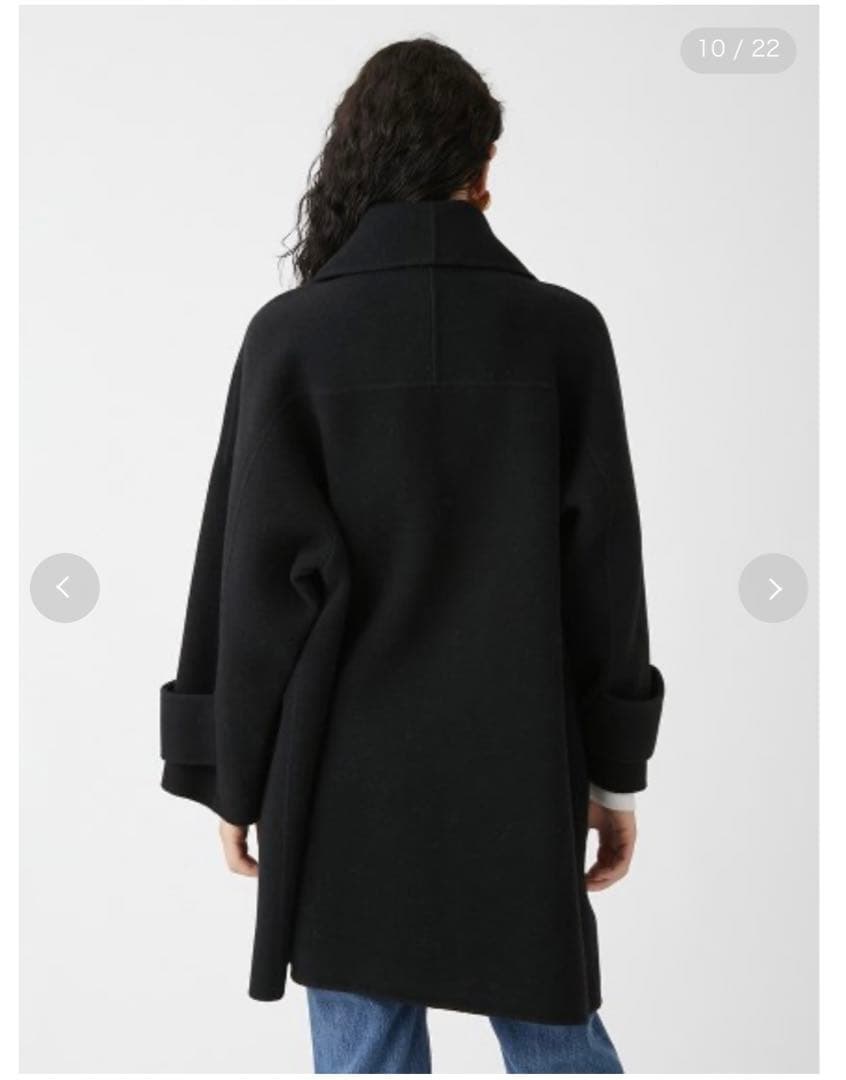 ドラマ着用✨ミラオーウェン　接結ハーフ丈Aラインコート ドラマ着用✨ミラオーウェン 接結ハーフ丈Aラインコート ドラマ着用✨ミラ