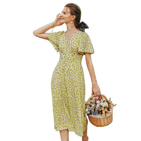 10%OFF ガーゼのワンピースの中の長めの女性の夏服2020新型ファッション Xmdi5-m54173088936 新作入荷安い