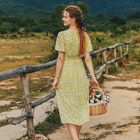 10%OFF ガーゼのワンピースの中の長めの女性の夏服2020新型ファッション Xmdi5-m54173088936 新作入荷安い
