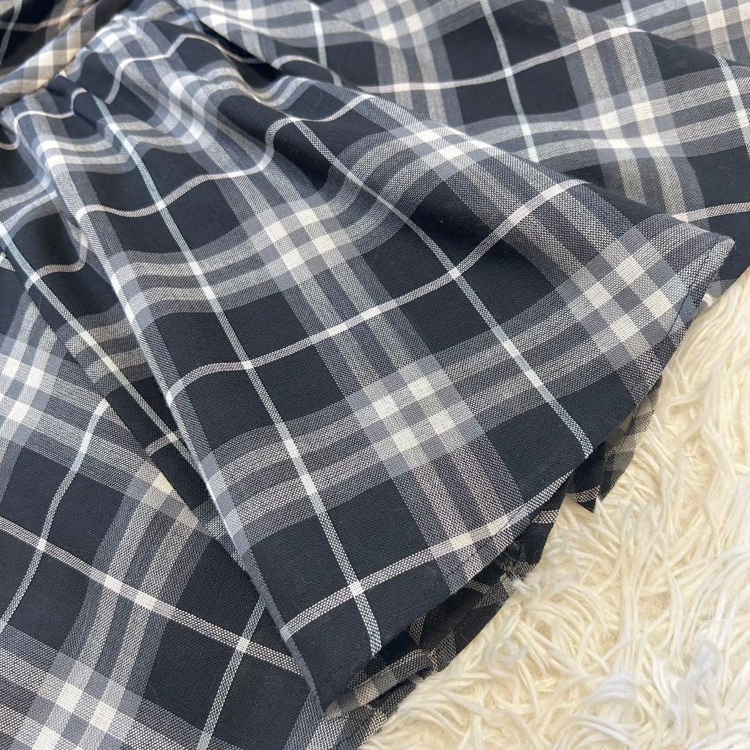 極美品 バーバリーブルーレーベル ノバチェック ワンピース ホルターネック 38