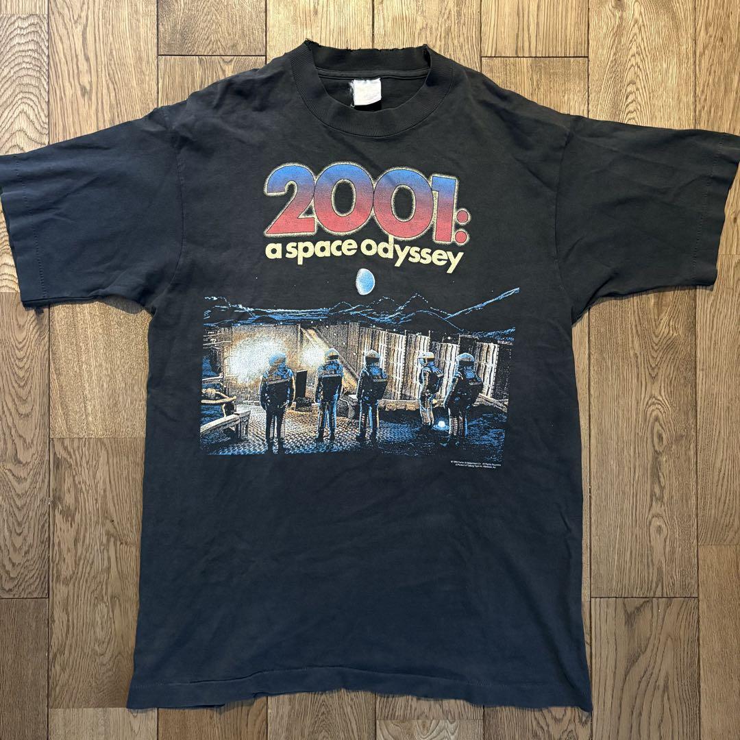 2001年宇宙の旅ヴィンテージTシャツ ムービーT黒Lトップス