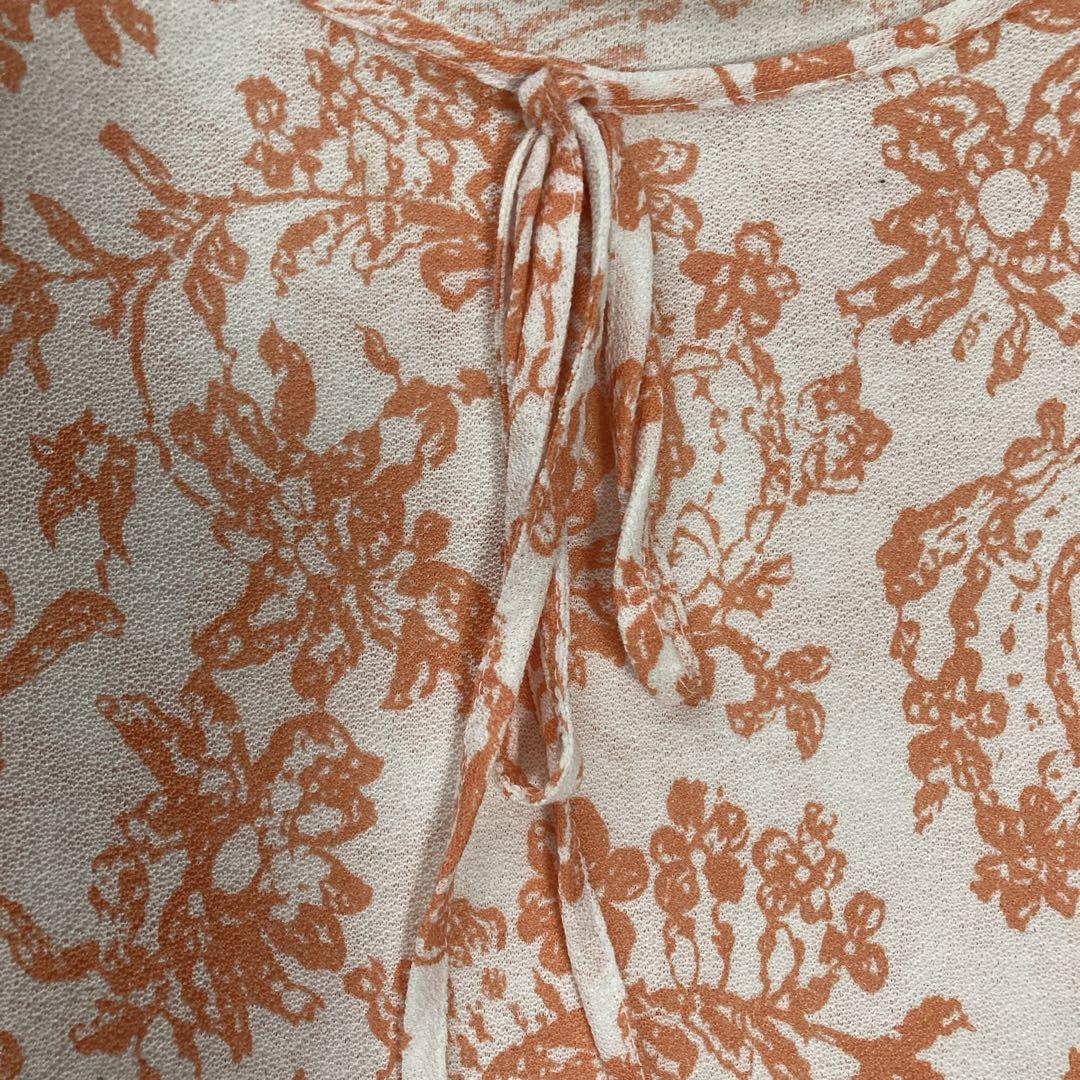 GIVENCHY ジバンシー半袖 フリル ロング Aライン 花柄