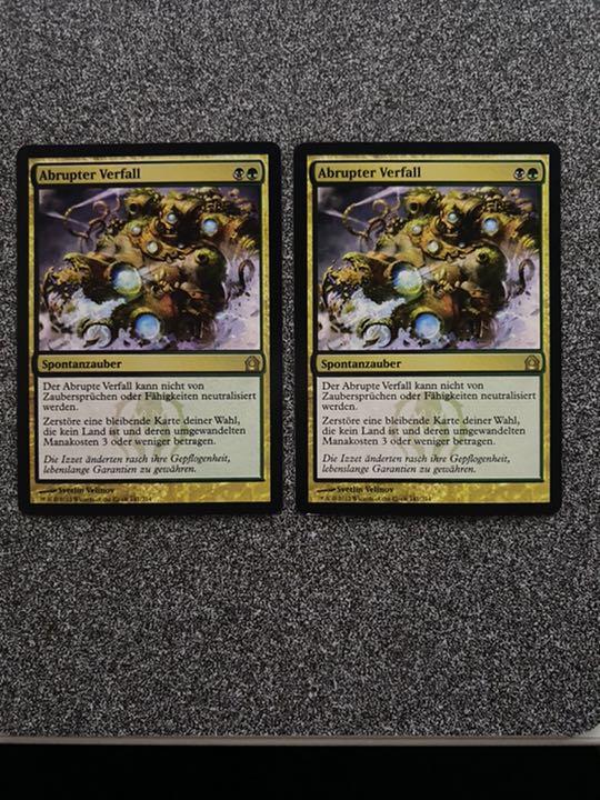 【お得】 値下げ‼️MTG 独語 突然の衰微 2枚セット マジック:ザ・ギャザリング 【お得】 値下げ‼️MTG 独語 突然の衰微 2枚セット マジック:ザ・ギャザリング